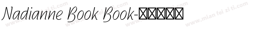 Nadianne Book Book字体转换